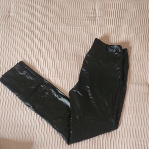 Black Faux Leather Leggings